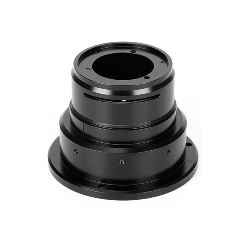 Lens Adapter Ring - 알루미늄 합금 블랙 아노다이징 처리된 CNC