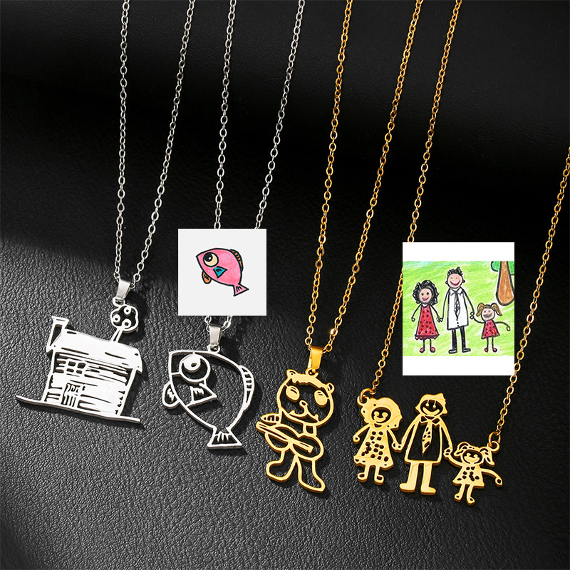 Photographic Memory - DIY 맞춤형 로고 어린이 그림 펜던트