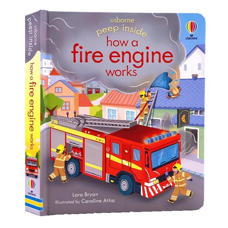 Usborne Peep Inside: 소방차의 작동 원 - Photography Job 리뷰 및 가격