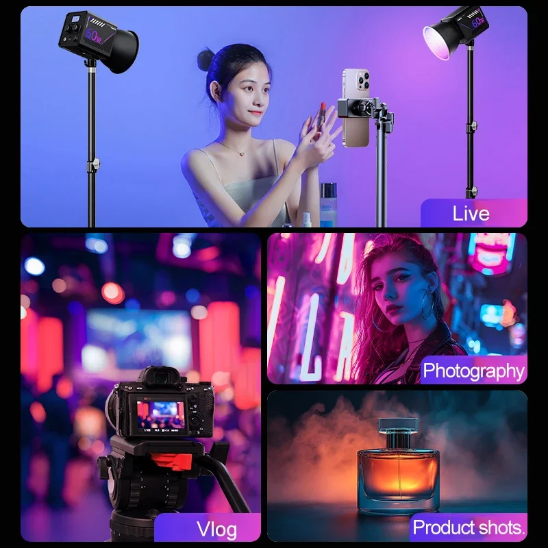 RGB 비디오 라이트 Vlog 스트리밍 라이브 사진 채 - Strobe Light Studio 리뷰 및 가격
