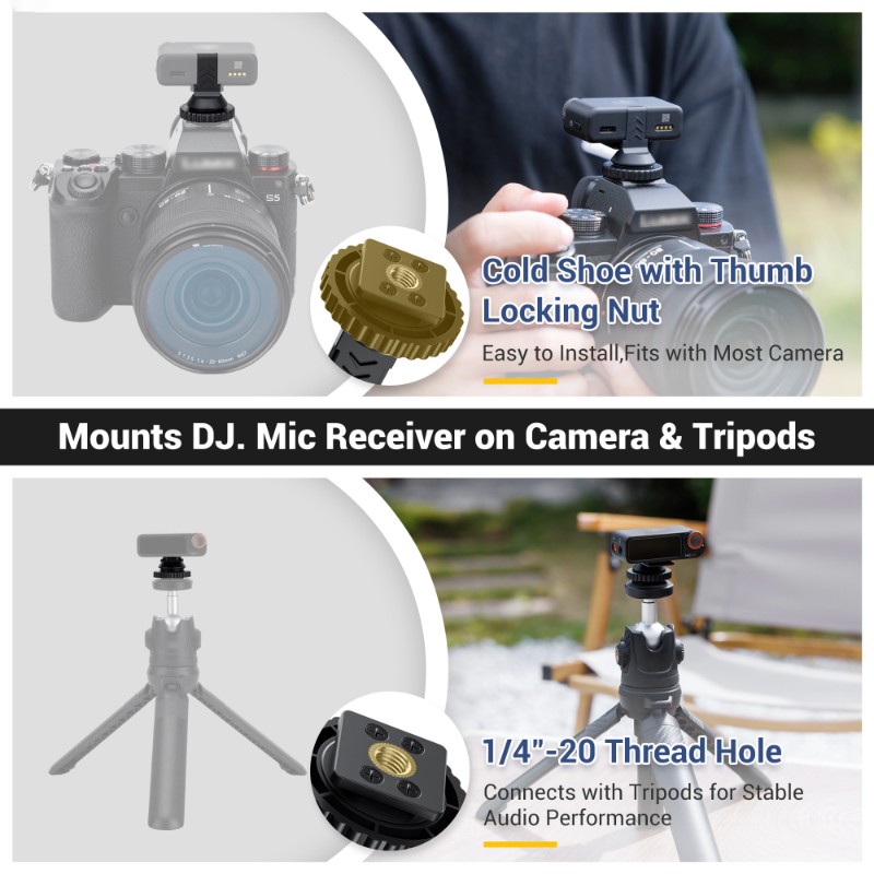 ABZZ-삼각대 나사 어댑터 1/4-20 DJI 마이크 - Camera Cold Shoe 리뷰 및 가격
