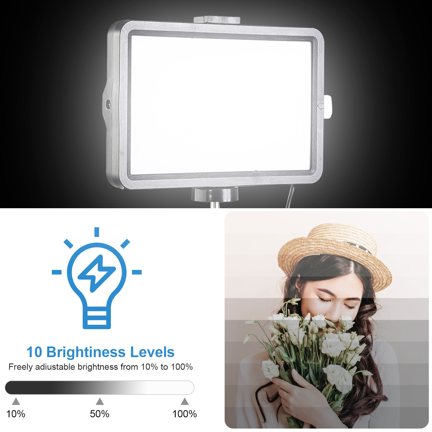 8인치 사각형 LED 조명등(43인치 조절식 스탠드 및 - Photography Zoom 리뷰 및 가격