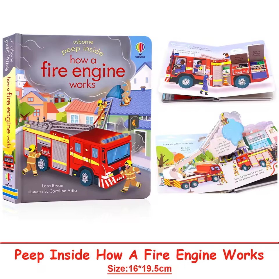 Usborne Peep Inside How A Fire - Photography Job 리뷰 및 가격