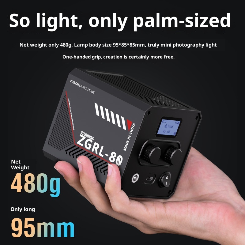 ZGRL80 80W COB LED 비디오 라이트 휴대용 - Photography Treatment 리뷰 및 가격