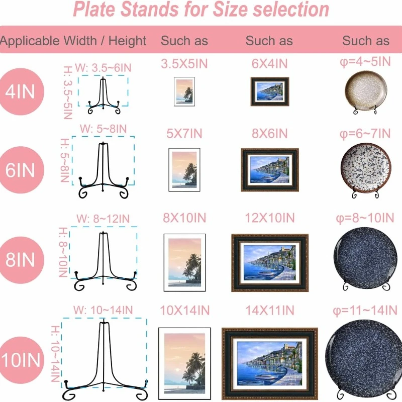 1pc 검은 철 DIY 공예 브래킷 책 홀더 사진 받침 - Photography Definition 리뷰 및 가격