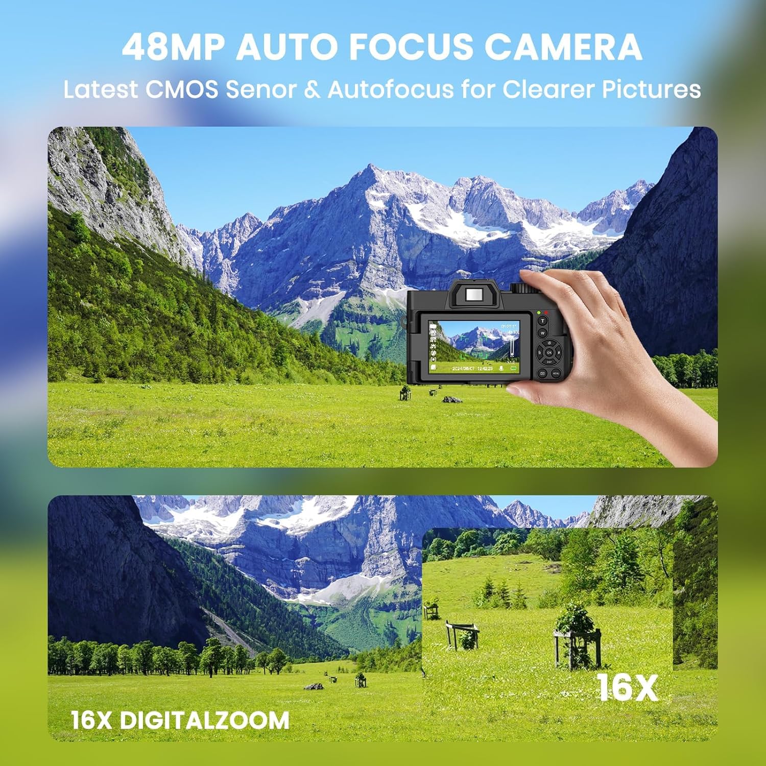 48MP 디지털 카메라 (WiFi 및 자동 초점 기능, - Photography Zoom 리뷰 및 가격