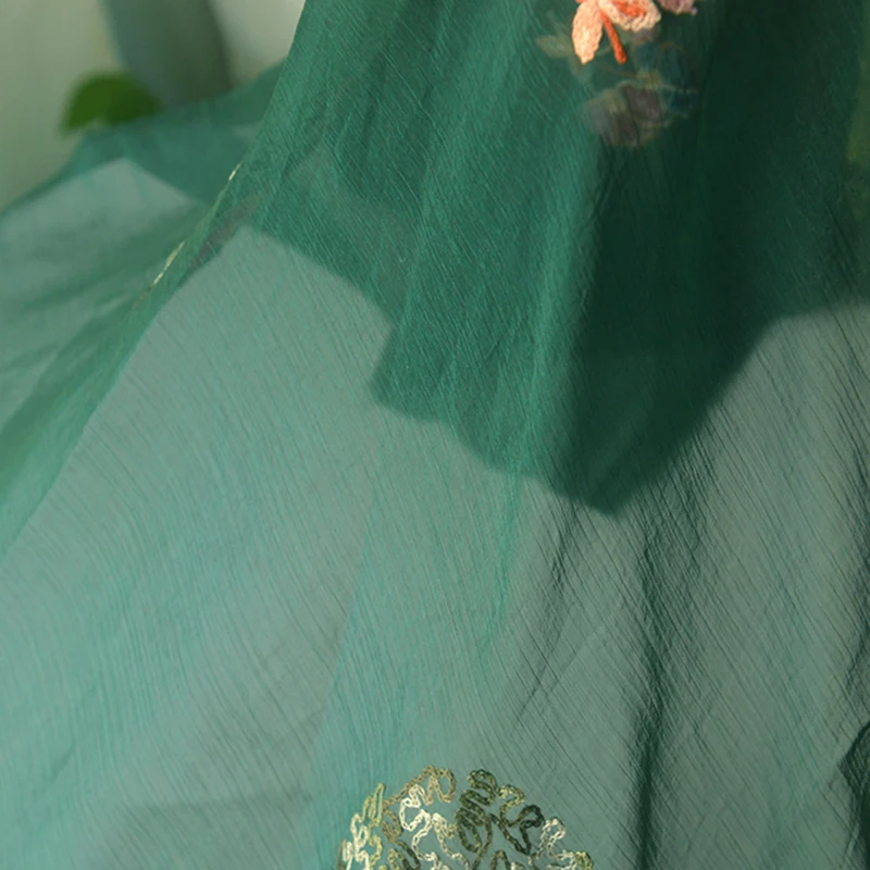 145x50cm 짙은 검은 녹색 얇은 쉬폰 원단, 자수 - Photography Dark Cloth 리뷰 및 가격