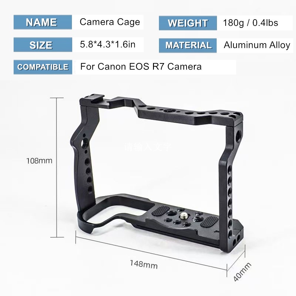 캐논 EOS R7 카메라 케이지 보호 프레임 사진 촬영 - Camera Cold Shoe 리뷰 및 가격